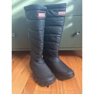 NEW Hunter Ladies' Size 8 Intrepid Tall Snow Boots, Black